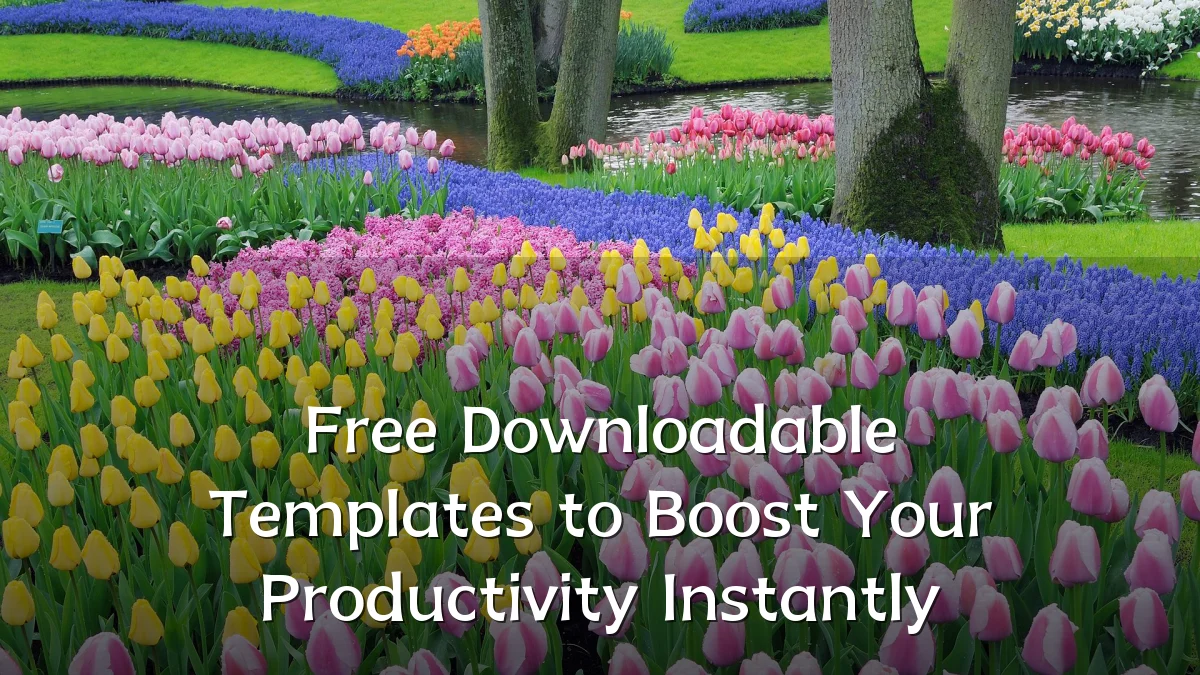 Free Downloadable Templates to Boost Your Productivity Instantly
