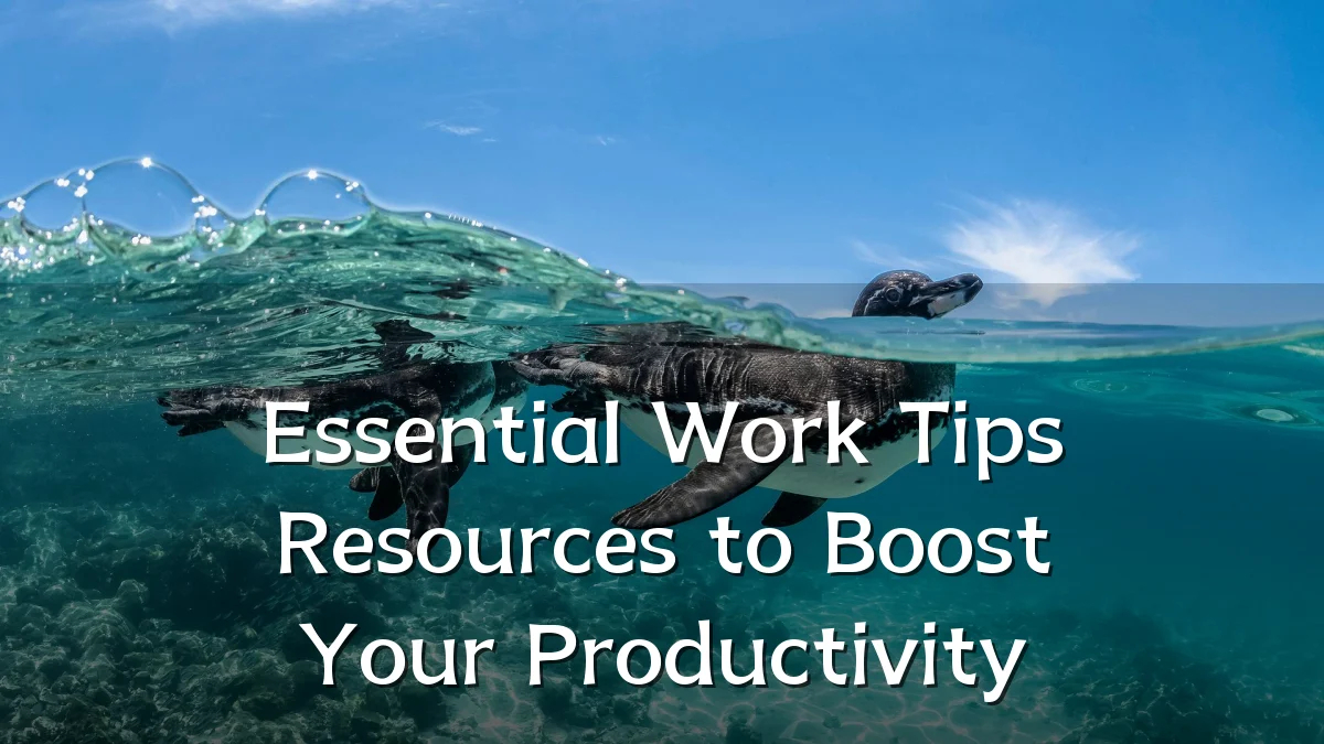 Essential Work Tips Resources to Boost Your Productivity