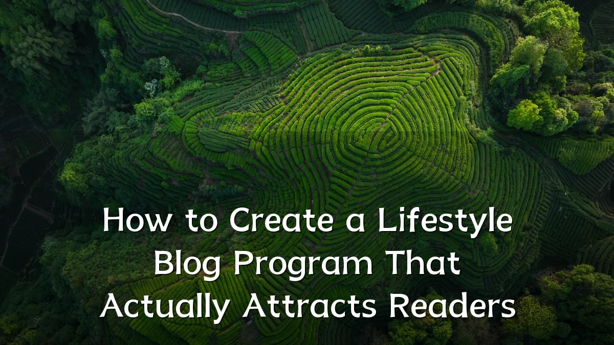 How to Create a Lifestyle Blog Program That Actually Attracts Readers