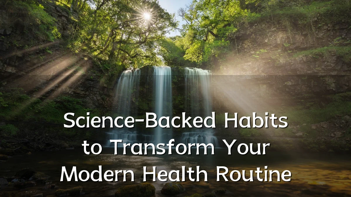 Science-Backed Habits to Transform Your Modern Health Routine