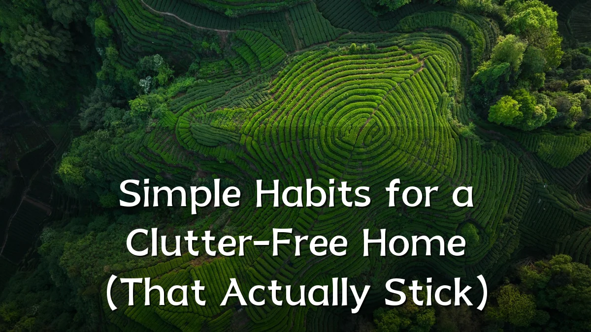 Simple Habits for a Clutter-Free Home (That Actually Stick)