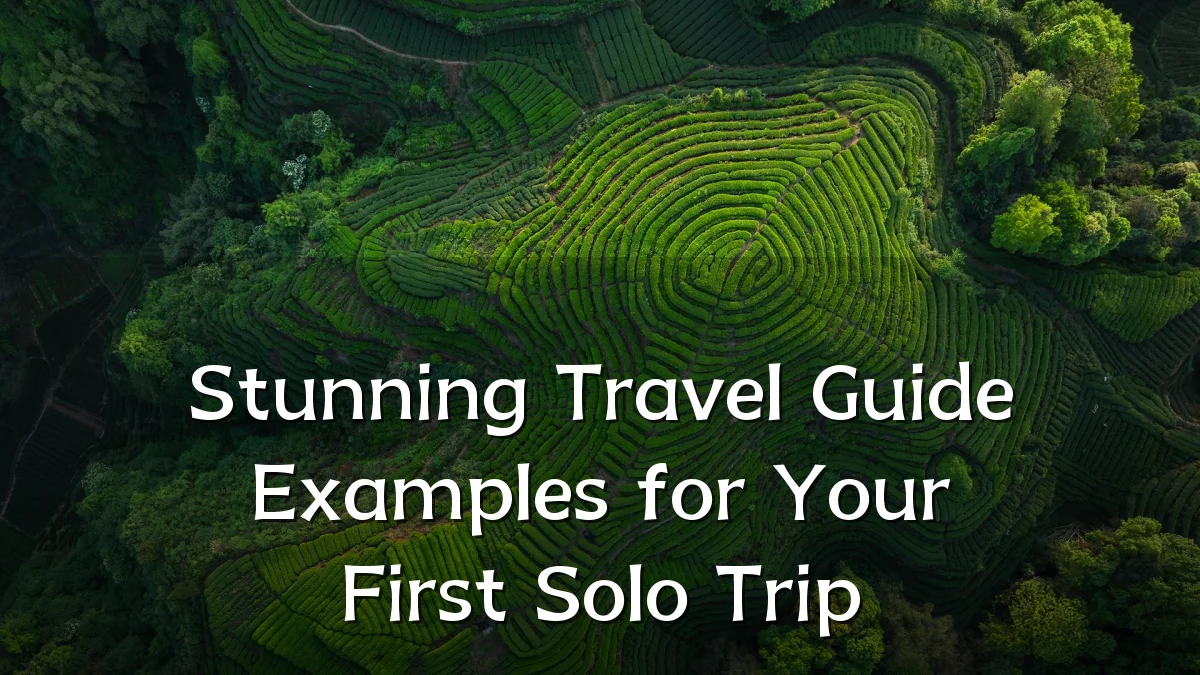 Stunning Travel Guide Examples for Your First Solo Trip