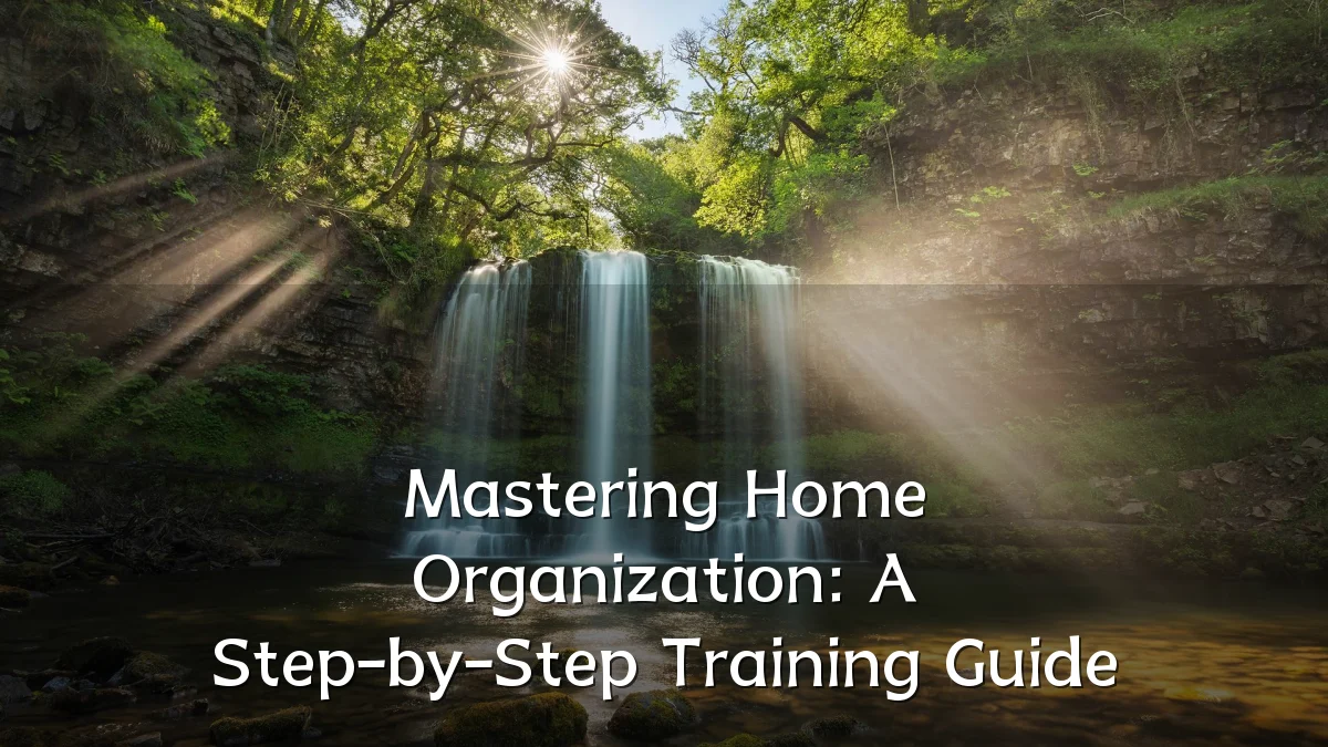 Mastering Home Organization: A Step-by-Step Training Guide
