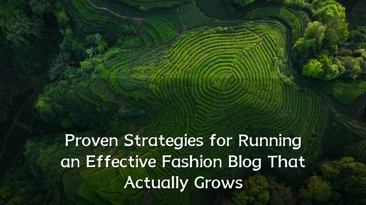 Proven Strategies for Running an Effective Fashion Blog That Actually Grows