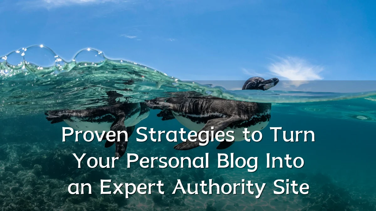 Proven Strategies to Turn Your Personal Blog Into an Expert Authority Site
