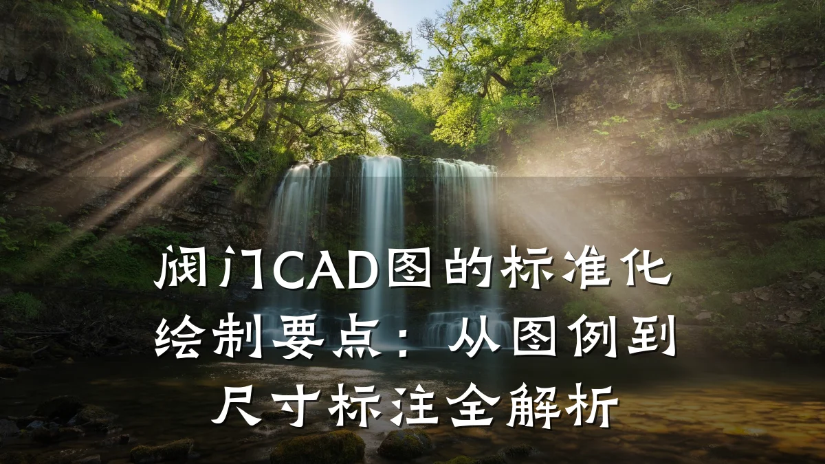 阀门CAD图的标准化绘制要点:从图例到尺寸标注全解析